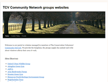 Tablet Screenshot of groups.tcv.org.uk